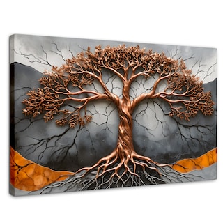 Foto 1 | Cuadro Árbol De La Vida Canvas Árbol Vida Onix 90x60