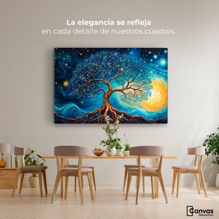 Foto 2 | Cuadro Árbol De La Vida Canvas Árbol Vida Universo 90x60
