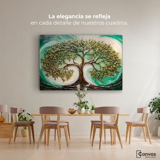 Foto 2 | Cuadro Árbol De La Vida Canvas Árbol Vida Sendero 90x60