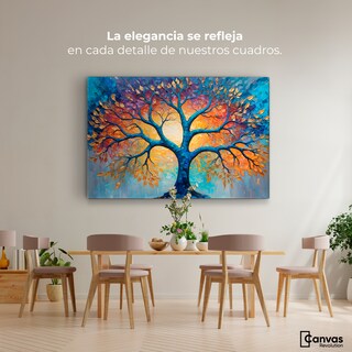 Foto 2 | Cuadro Árbol De La Vida Canvas Árbol Vida Danza 90x60