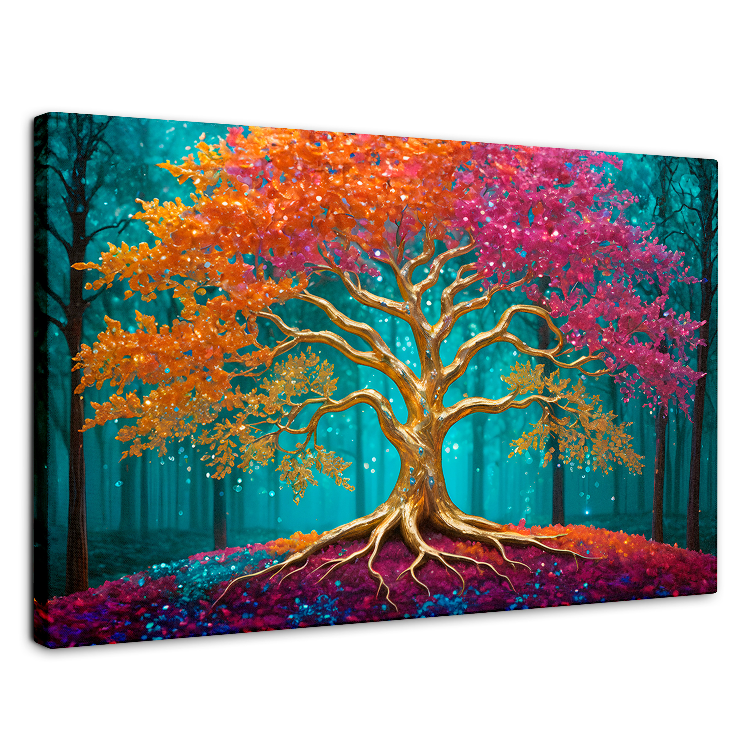 Foto 1 | Cuadro Árbol De La Vida Canvas Árbol Vida Radiante 90x60