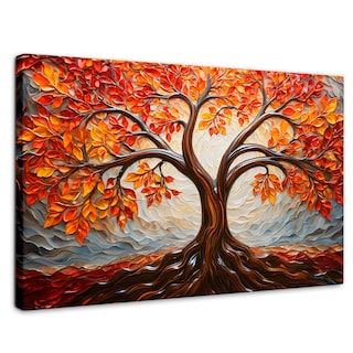 Foto 1 | Cuadro Árbol De La Vida Canvas Árbol Vida Viento 90x60