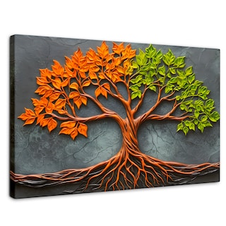 Foto 1 | Cuadro Árbol De La Vida Canvas Árbol Vida Florecer 90x60