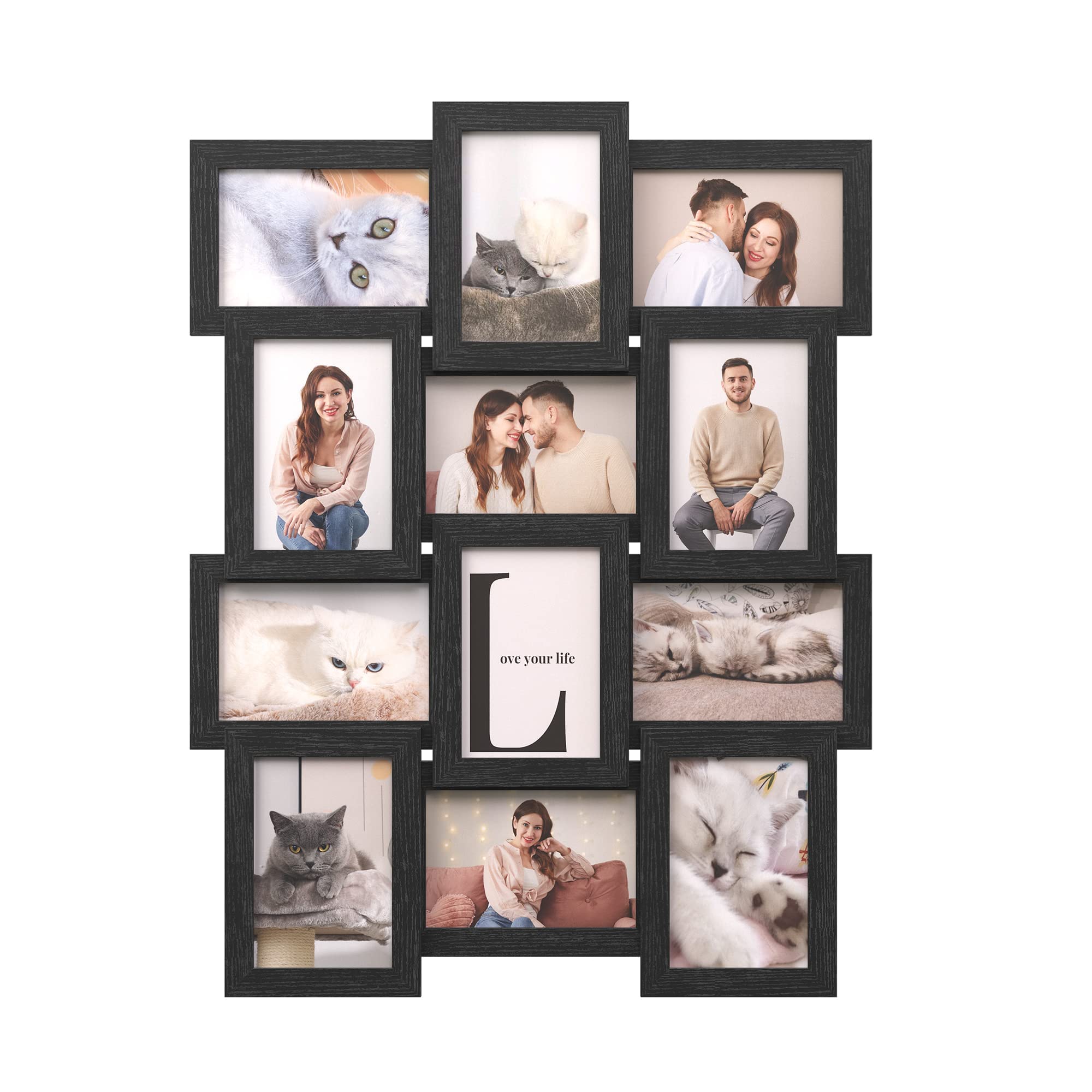 Juego De 12 Marcos De Collage Songmics Para Pared, 4 X 6 Pulgadas - Venta Internacional.