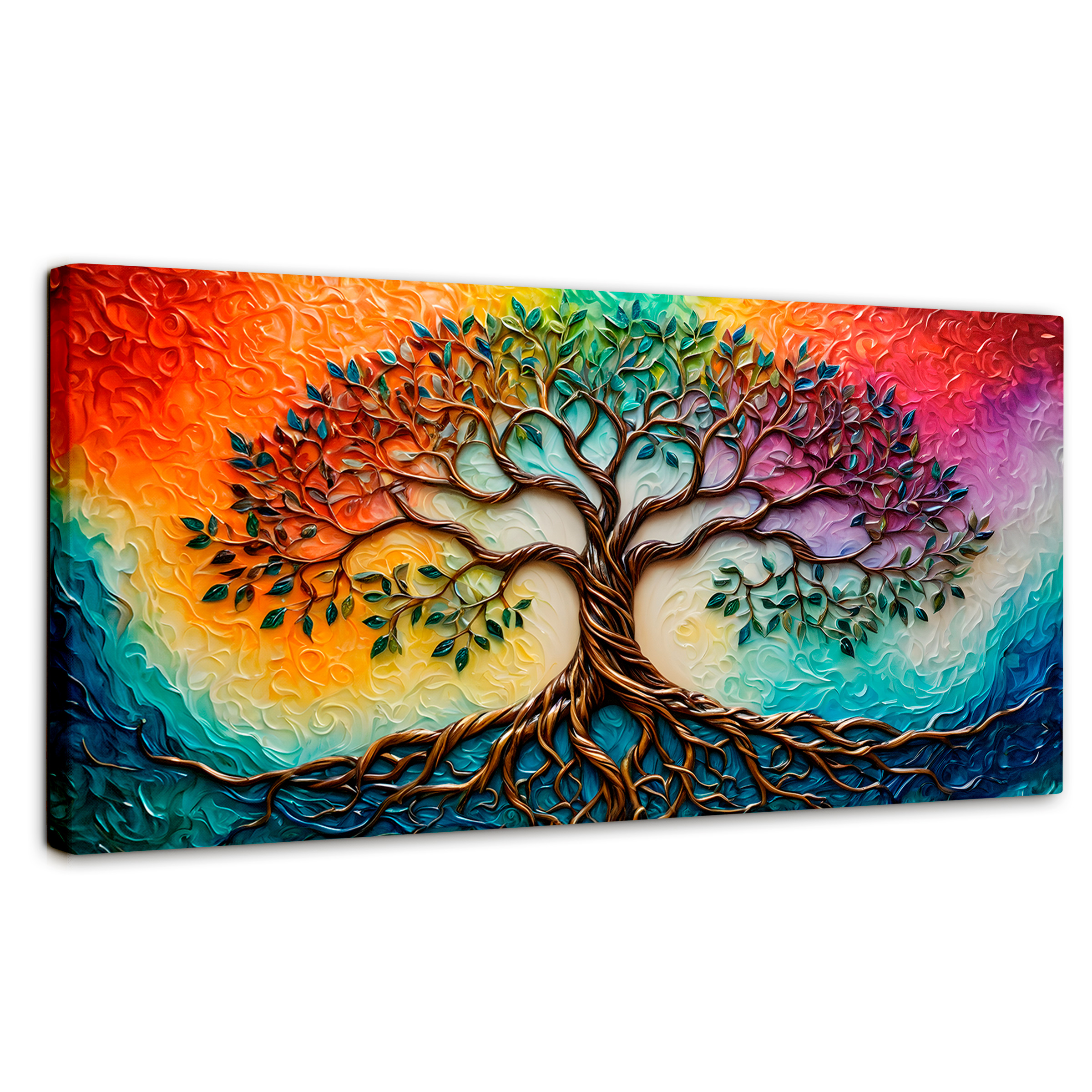 Foto 2 pulgar | Cuadro Árbol De La Vida Canvas Árbol Vida Astral 120x60