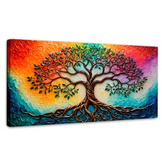 Foto 1 | Cuadro Árbol De La Vida Canvas Árbol Vida Astral 120x60