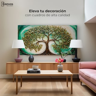 Foto 3 | Cuadro Árbol De La Vida Canvas Árbol Vida Sendero 120x60