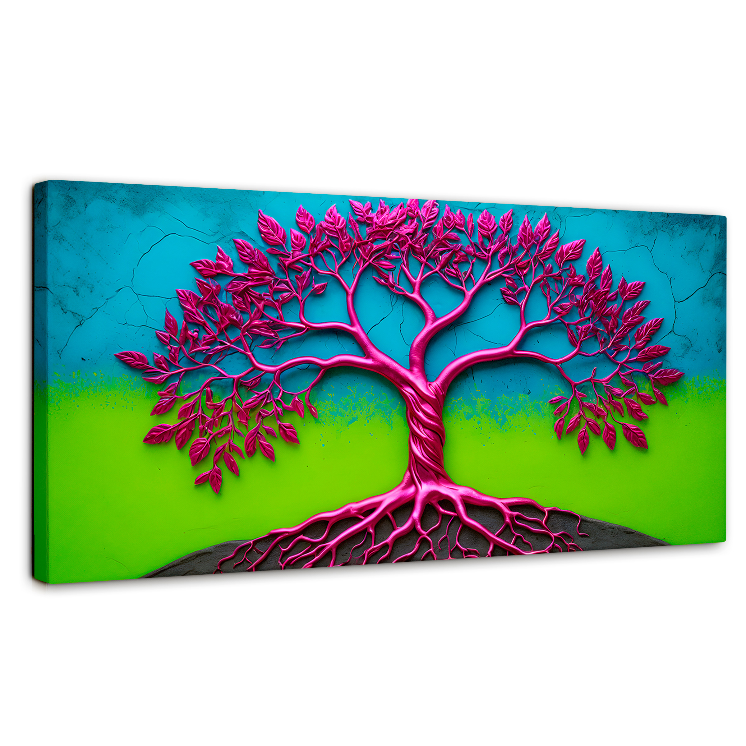 Foto 2 pulgar | Cuadro Árbol De La Vida Canvas Árbol Vida Místico 120x60