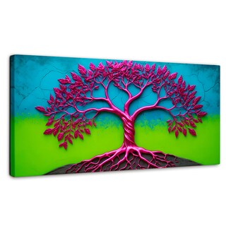 Foto 1 | Cuadro Árbol De La Vida Canvas Árbol Vida Místico 120x60