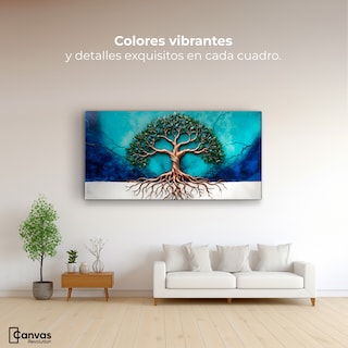 Foto 2 | Cuadro Árbol De La Vida Canvas Árbol Vida Energía 120x60