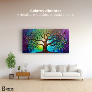 Foto 2 | Cuadro Árbol De La Vida Canvas Árbol Vida Ilumina 120x60
