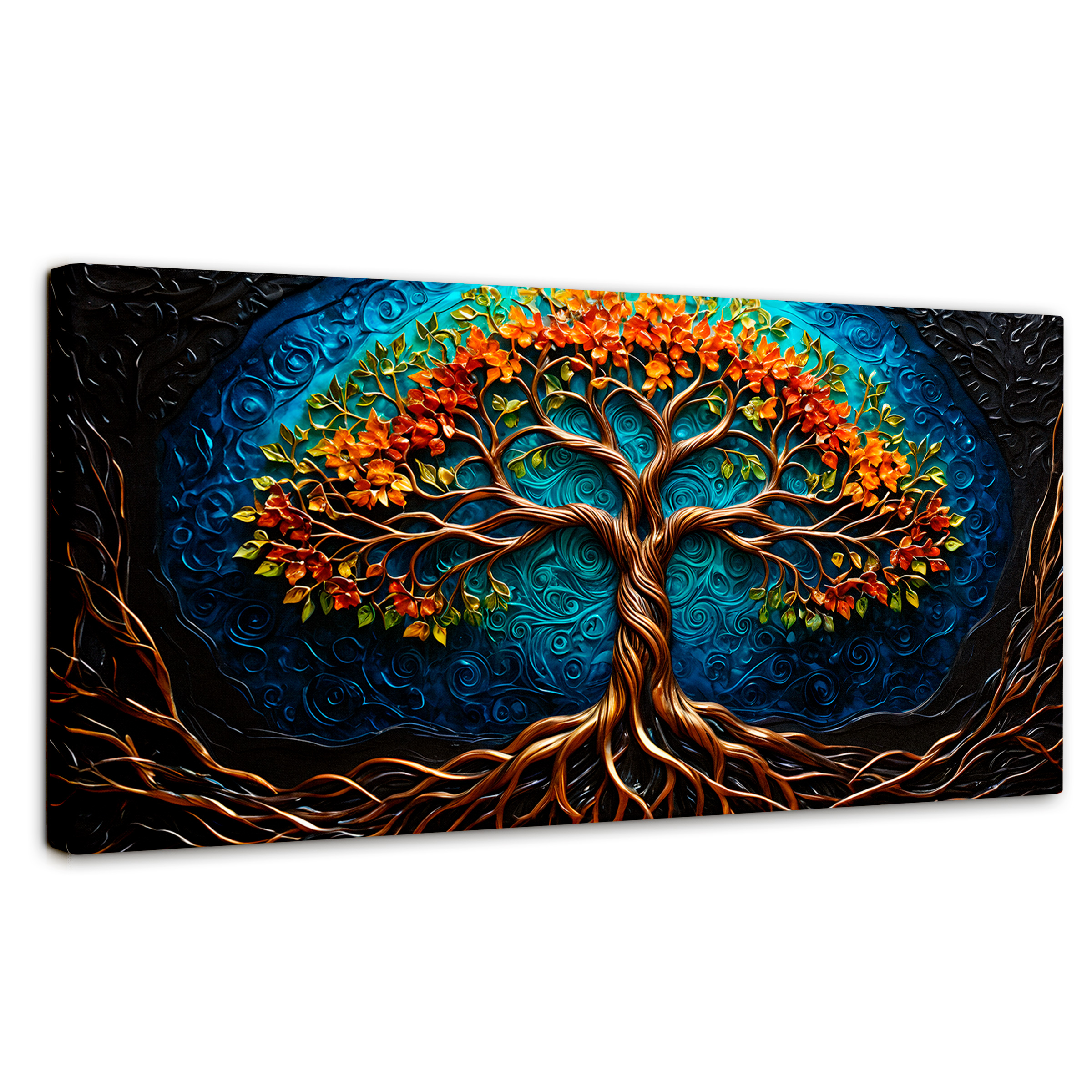 Foto 2 pulgar | Cuadro Árbol De La Vida Canvas Árbol Vida Sereno 120x60