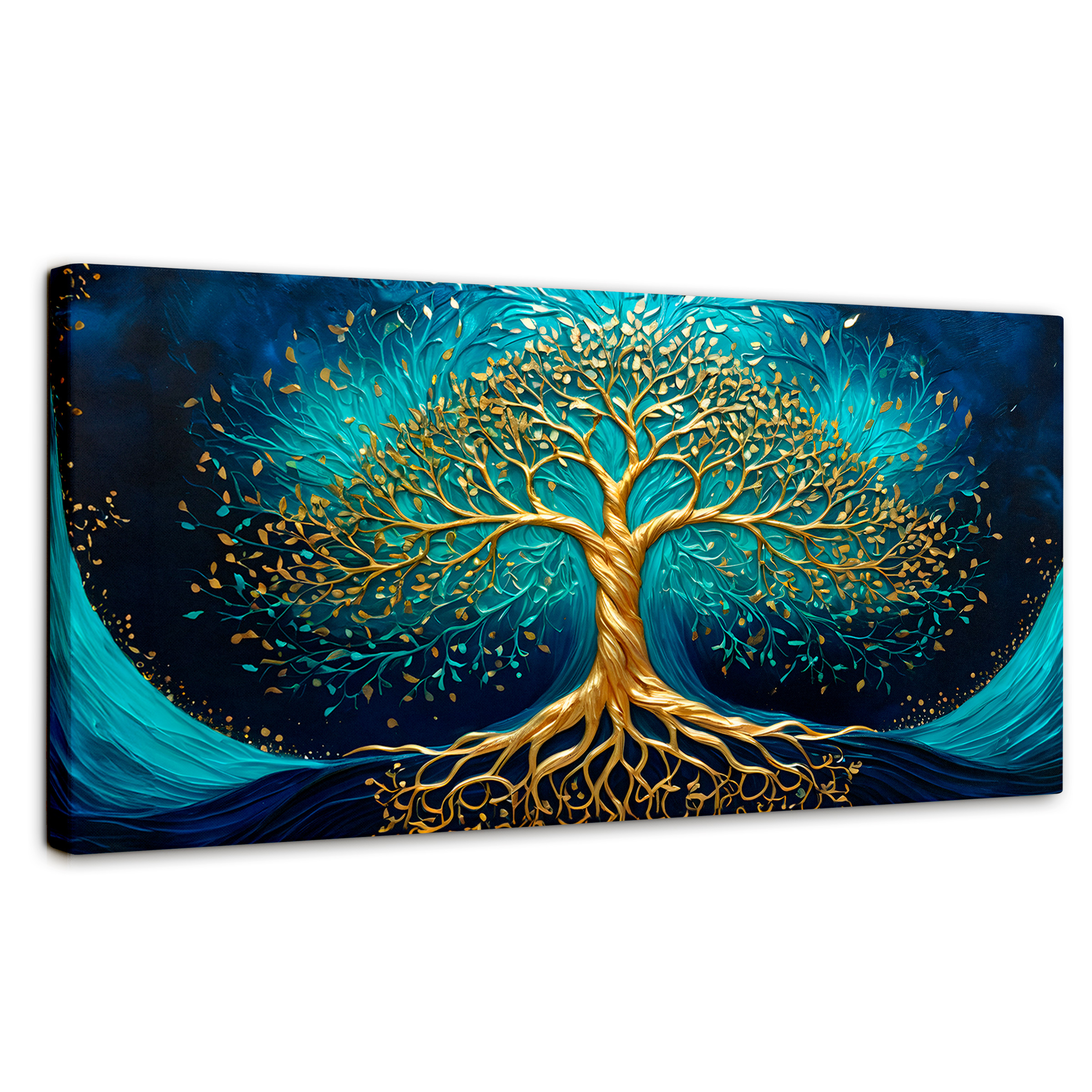 Foto 2 pulgar | Cuadro Árbol De La Vida Canvas Árbol Vida Luz 120x60