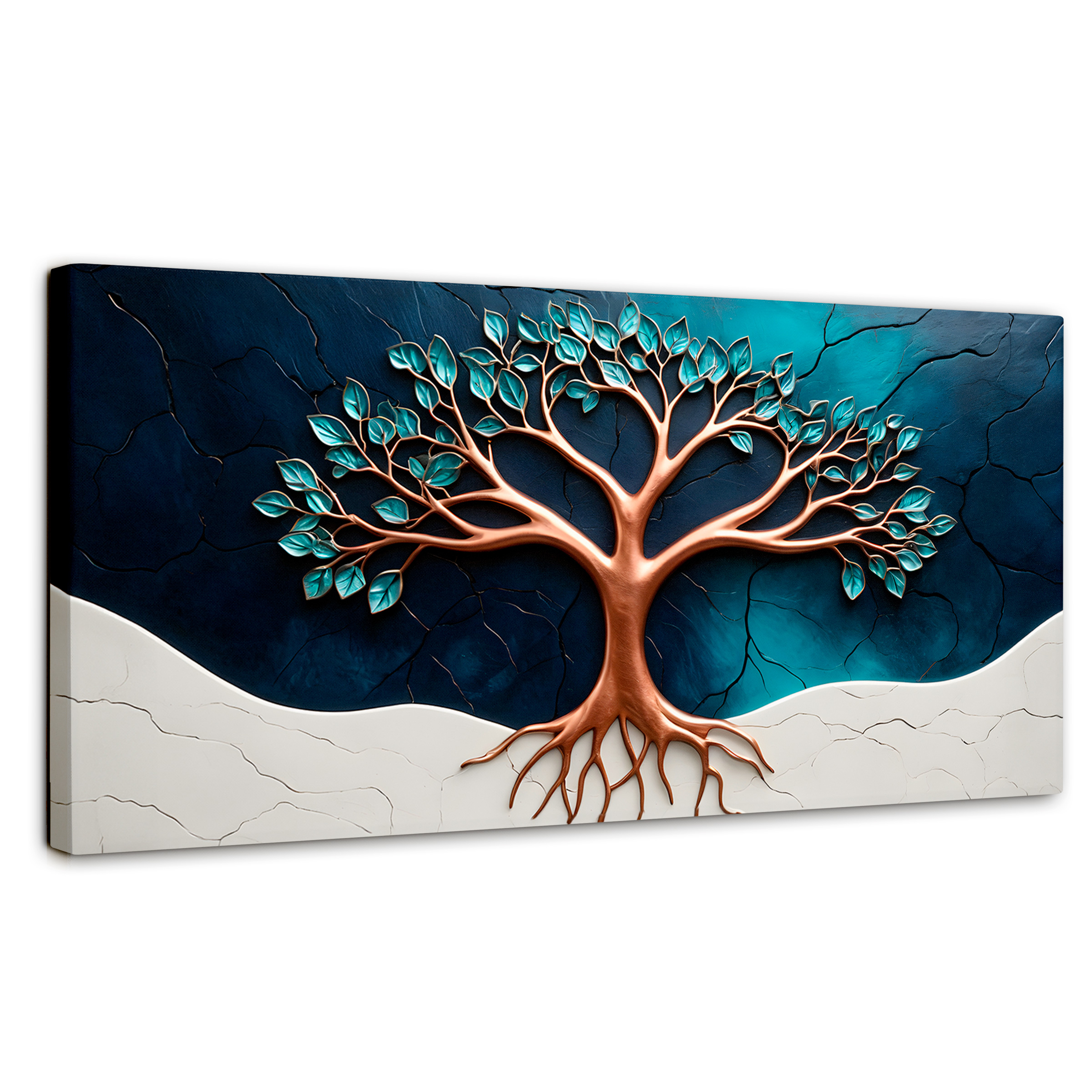 Foto 2 pulgar | Cuadro Árbol De La Vida Canvas Árbol Luminoso 120x60