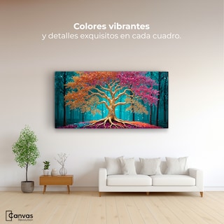 Foto 2 | Cuadro Árbol De La Vida Canvas Árbol Vida Radiante 120x60