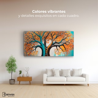 Foto 2 | Cuadro Árbol De La Vida Canvas Árbol Vida Crecer 120x60