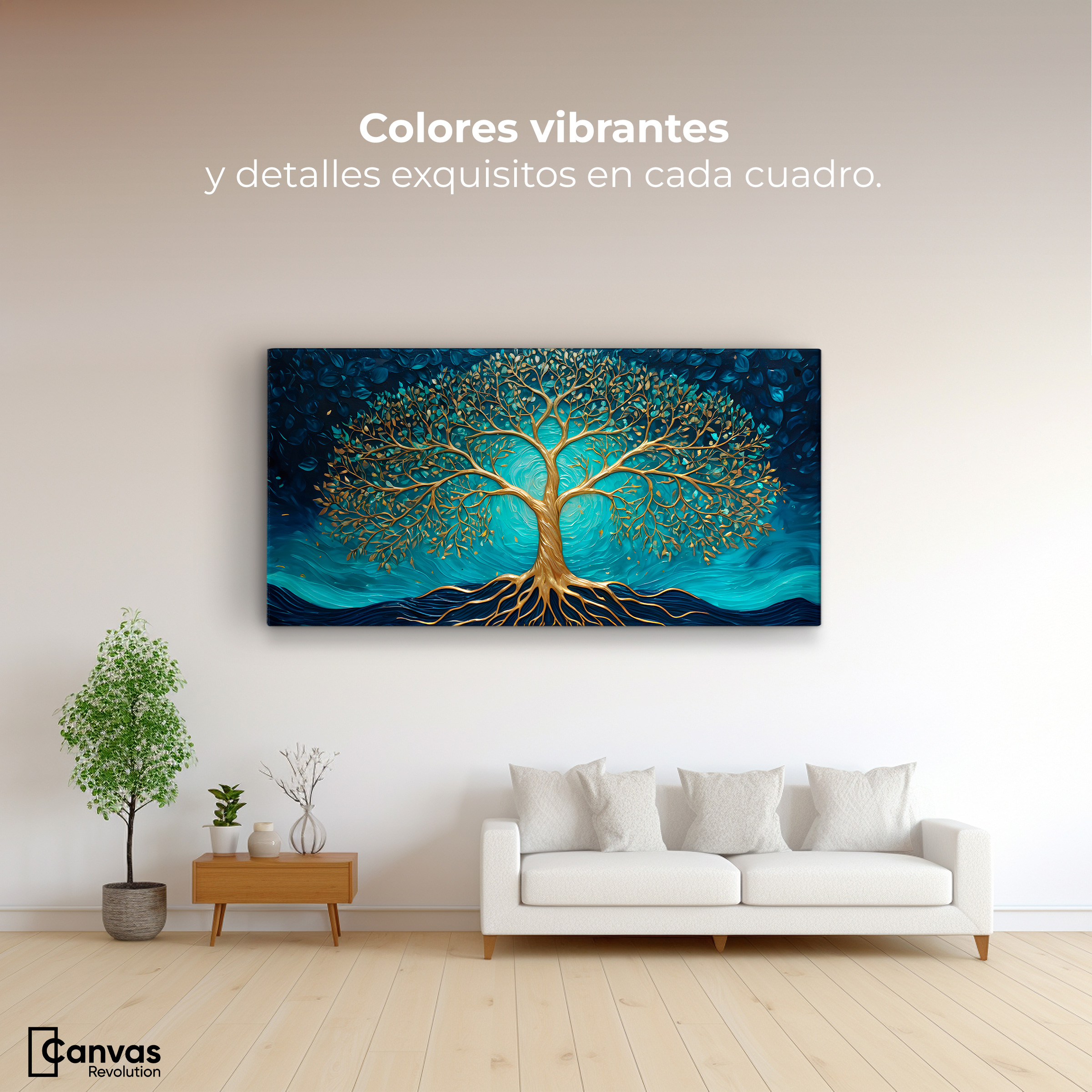 Foto 2 | Cuadro Árbol De La Vida Canvas Árbol Vida Armonía 120x60