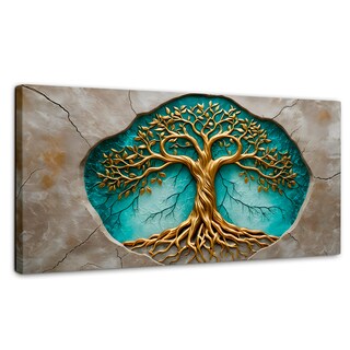 Foto 1 | Cuadro Árbol De La Vida Canvas Árbol Vida Libre 120x60