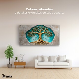 Foto 2 | Cuadro Árbol De La Vida Canvas Árbol Vida Libre 120x60