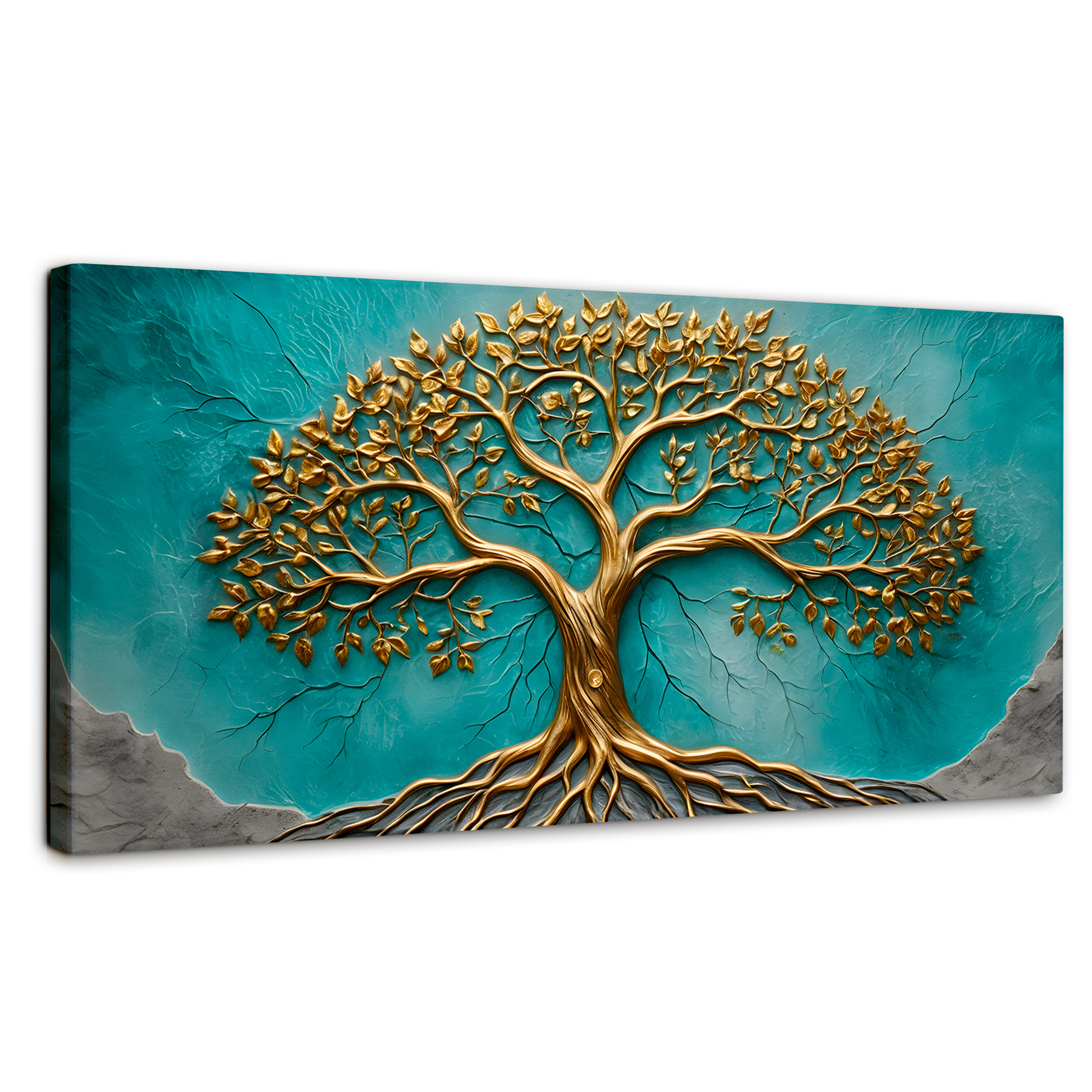 Foto 2 pulgar | Cuadro Árbol De La Vida Canvas Árbol Vida Corazón 120x60