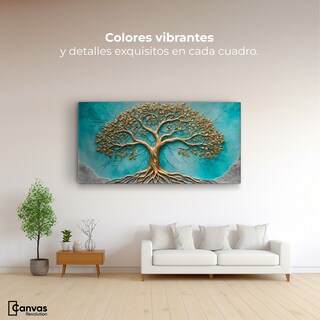 Foto 2 | Cuadro Árbol De La Vida Canvas Árbol Vida Corazón 120x60