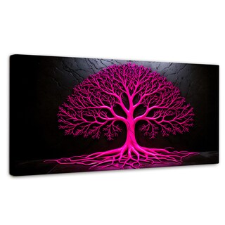 Foto 1 | Cuadro Árbol De La Vida Canvas Arbol Vida Rosa 120x60
