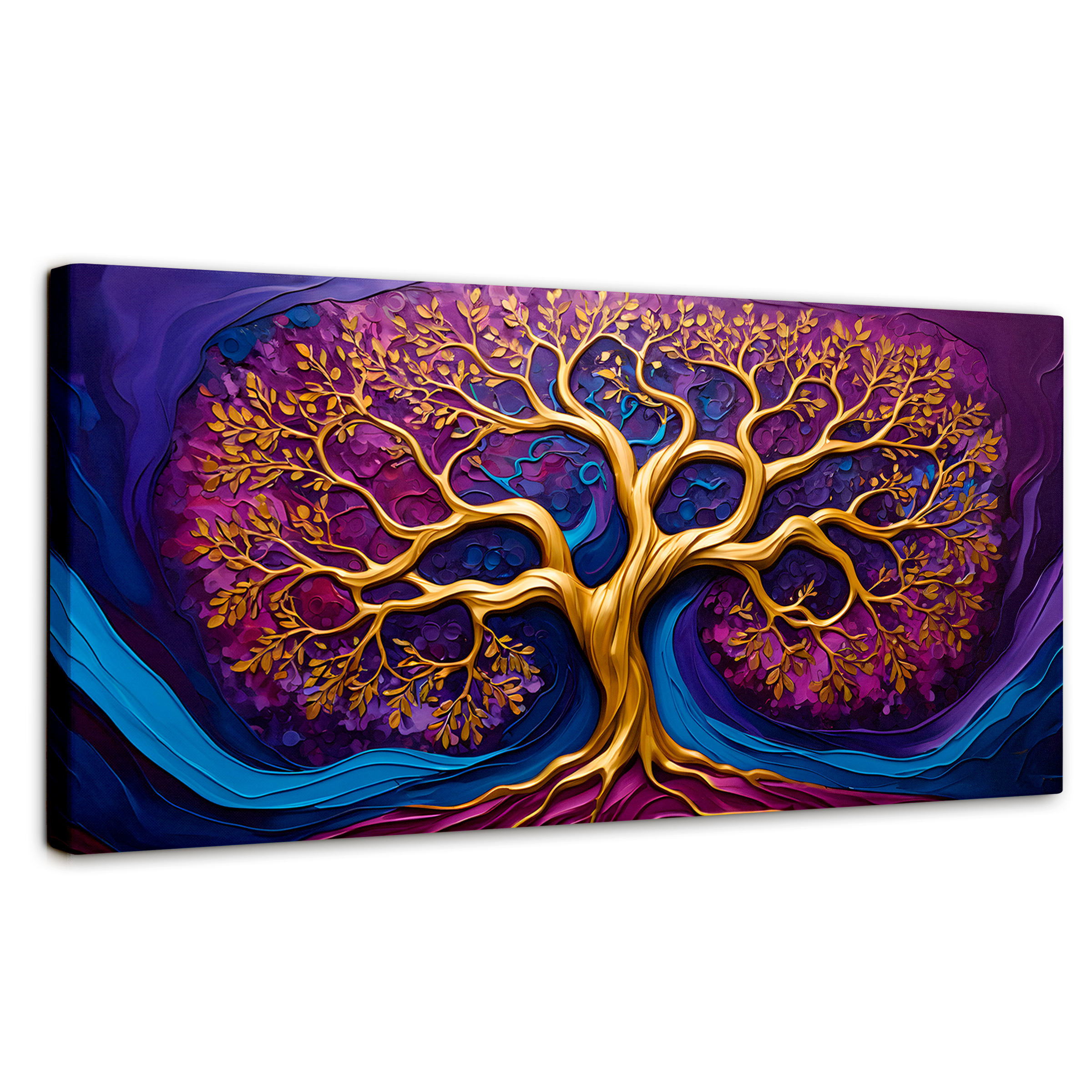 Foto 2 pulgar | Cuadro Árbol De La Vida Canvas Árbol Vida Renacer 120x60