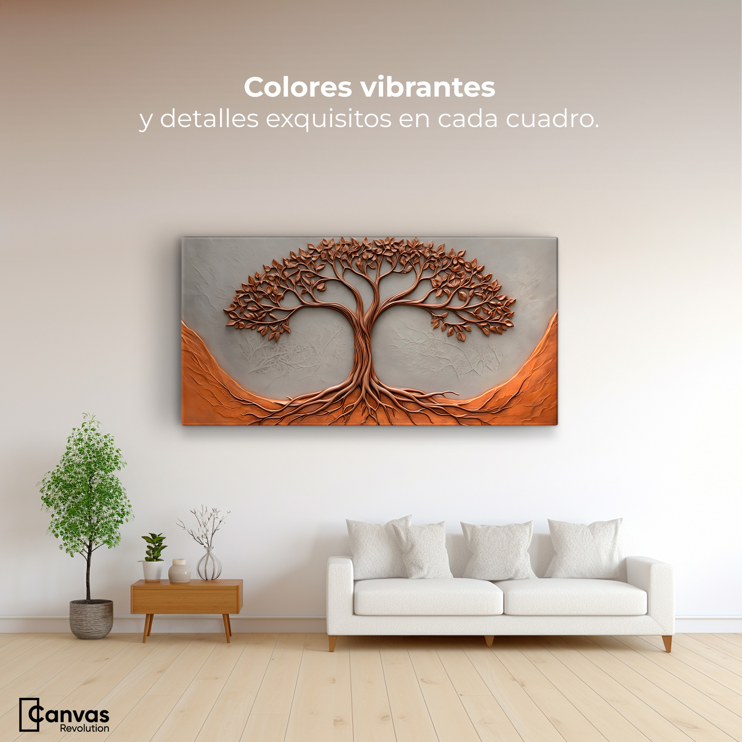 Foto 2 | Cuadro Árbol De La Vida Canvas Árbol Vida Almas 120x60