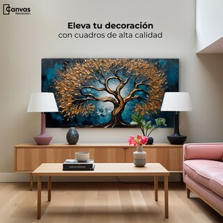 Foto 3 | Cuadro Árbol De La Vida Canvas Árbol Vida Origen 120x60