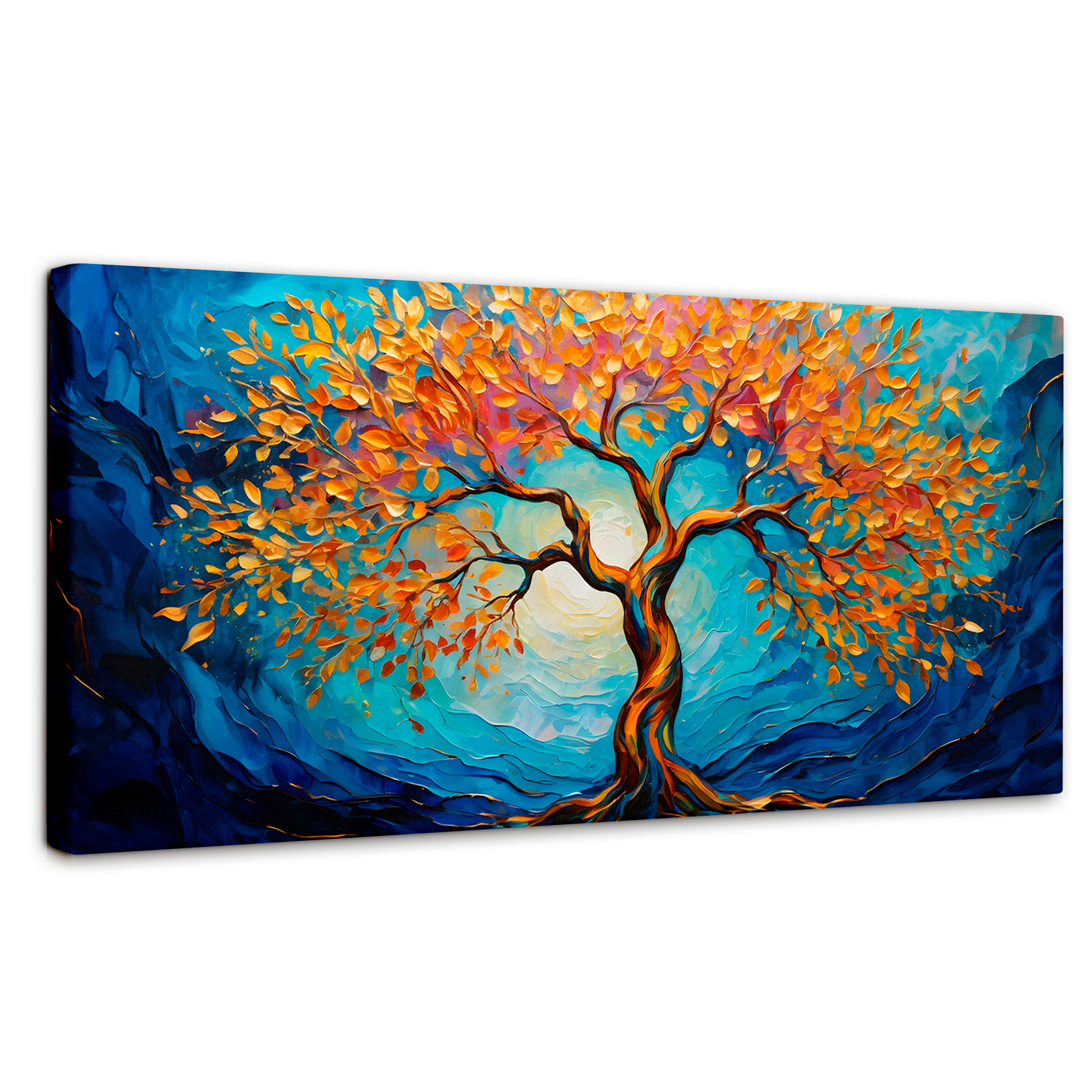 Foto 2 pulgar | Cuadro Árbol De La Vida Canvas Árbol Vida Sagrado 120x60
