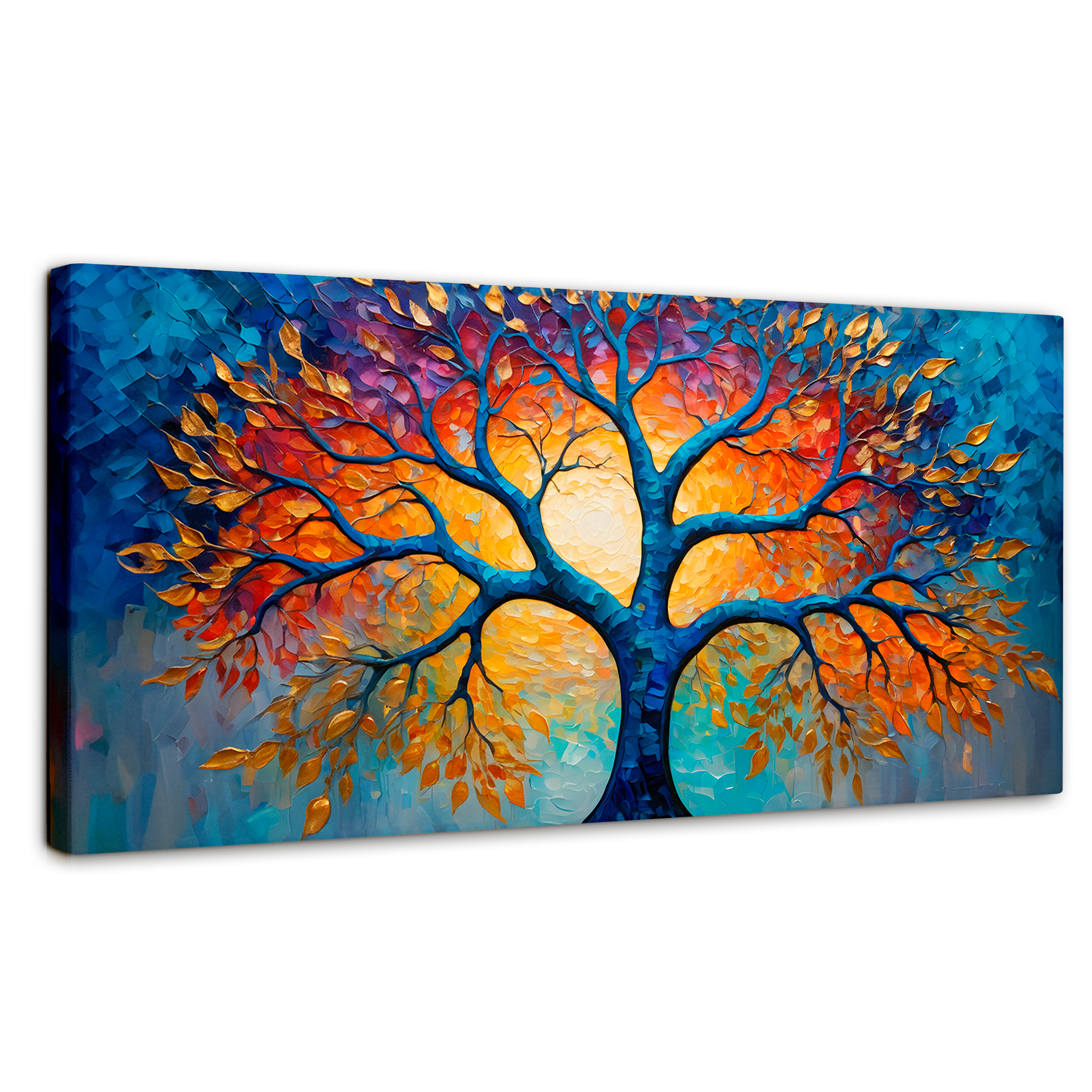 Foto 2 pulgar | Cuadro Árbol De La Vida Canvas Árbol Vida Danza 120x60