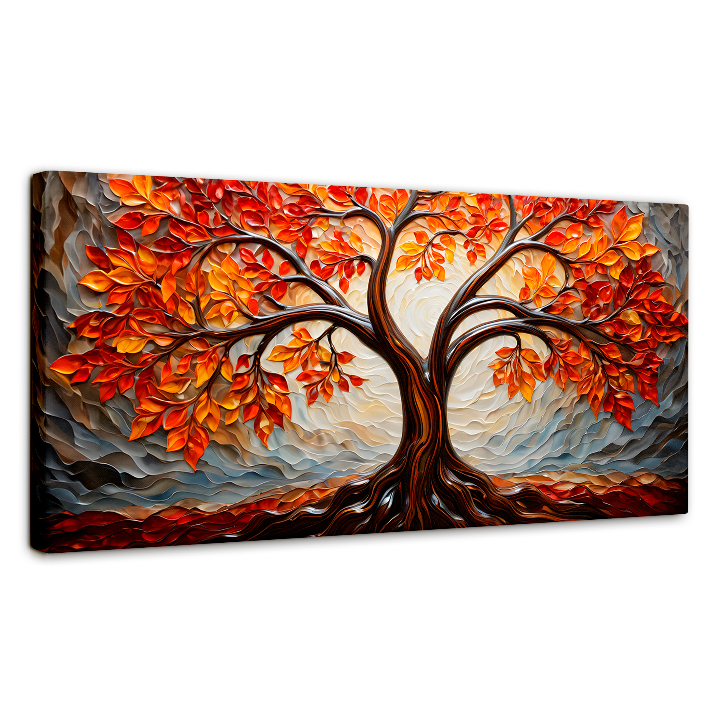 Foto 2 pulgar | Cuadro Árbol De La Vida Canvas Árbol Vida Viento 120x60