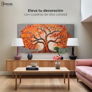 Foto 3 | Cuadro Árbol De La Vida Canvas Árbol Vida Fuego 120x60