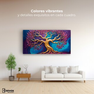 Foto 2 | Cuadro Árbol De La Vida Canvas Árbol Vida Infinito 120x60