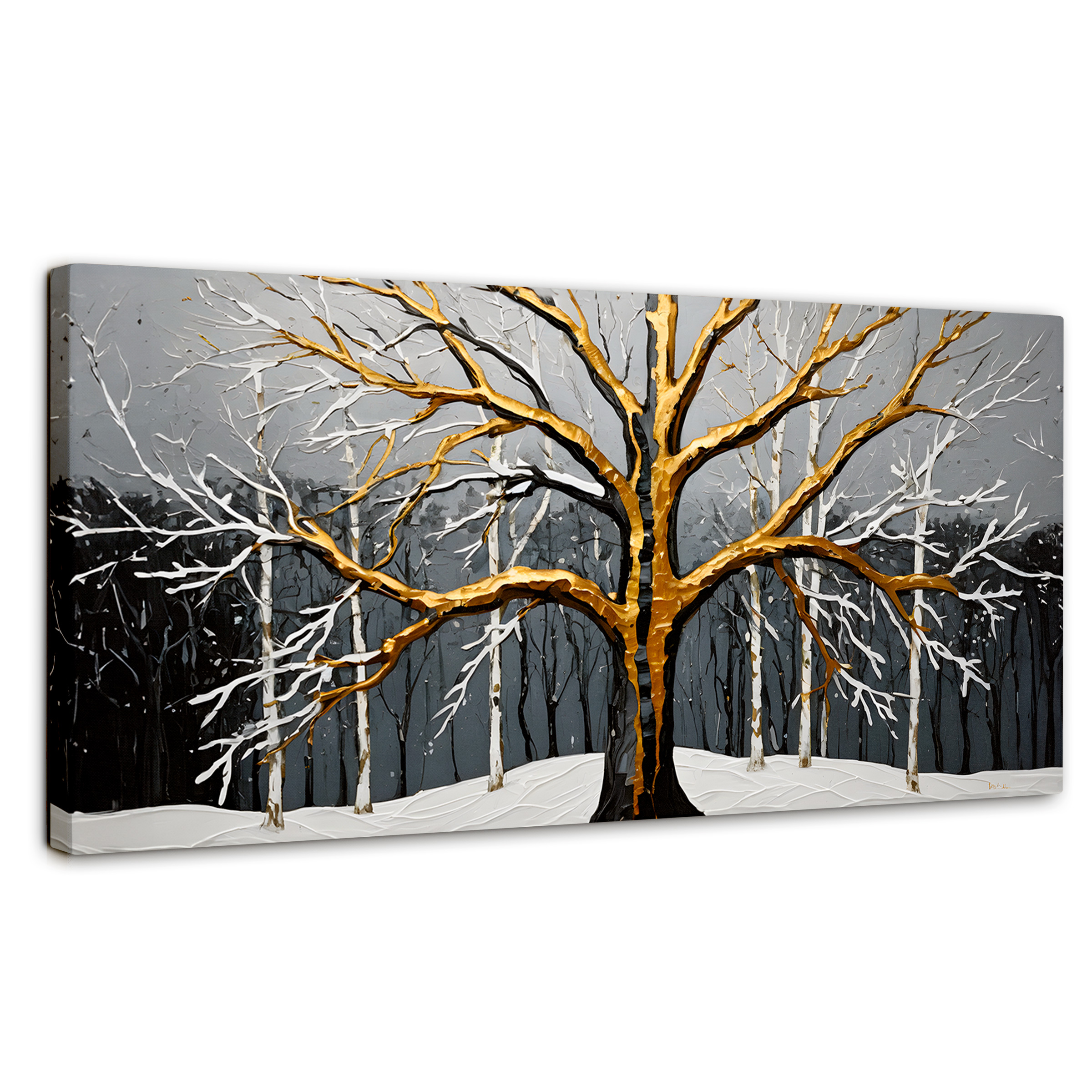 Foto 1 | Cuadro Árbol De La Vida Canvas Árbol Vida Invierno 120x60