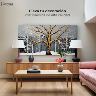 Foto 3 | Cuadro Árbol De La Vida Canvas Árbol Vida Invierno 120x60