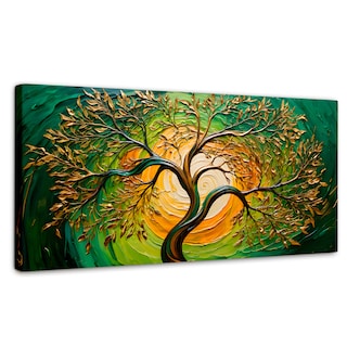 Foto 1 | Cuadro Árbol De La Vida Canvas Arbol Vida Alma Sol 120x60