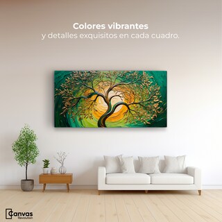 Foto 2 | Cuadro Árbol De La Vida Canvas Arbol Vida Alma Sol 120x60
