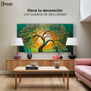 Foto 3 | Cuadro Árbol De La Vida Canvas Arbol Vida Alma Sol 120x60