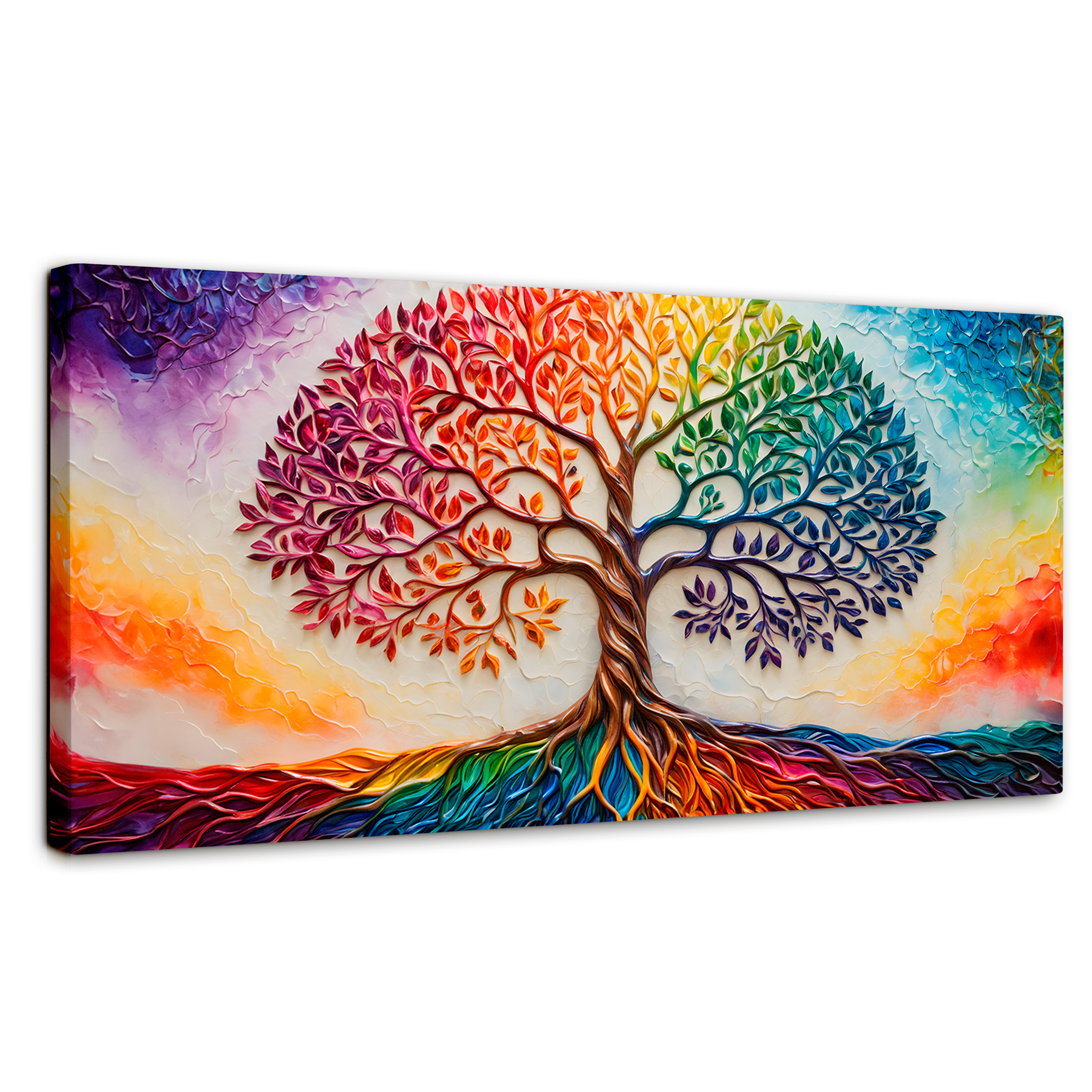 Foto 2 pulgar | Cuadro Árbol De La Vida Canvas Árbol Vida Milenio 120x60