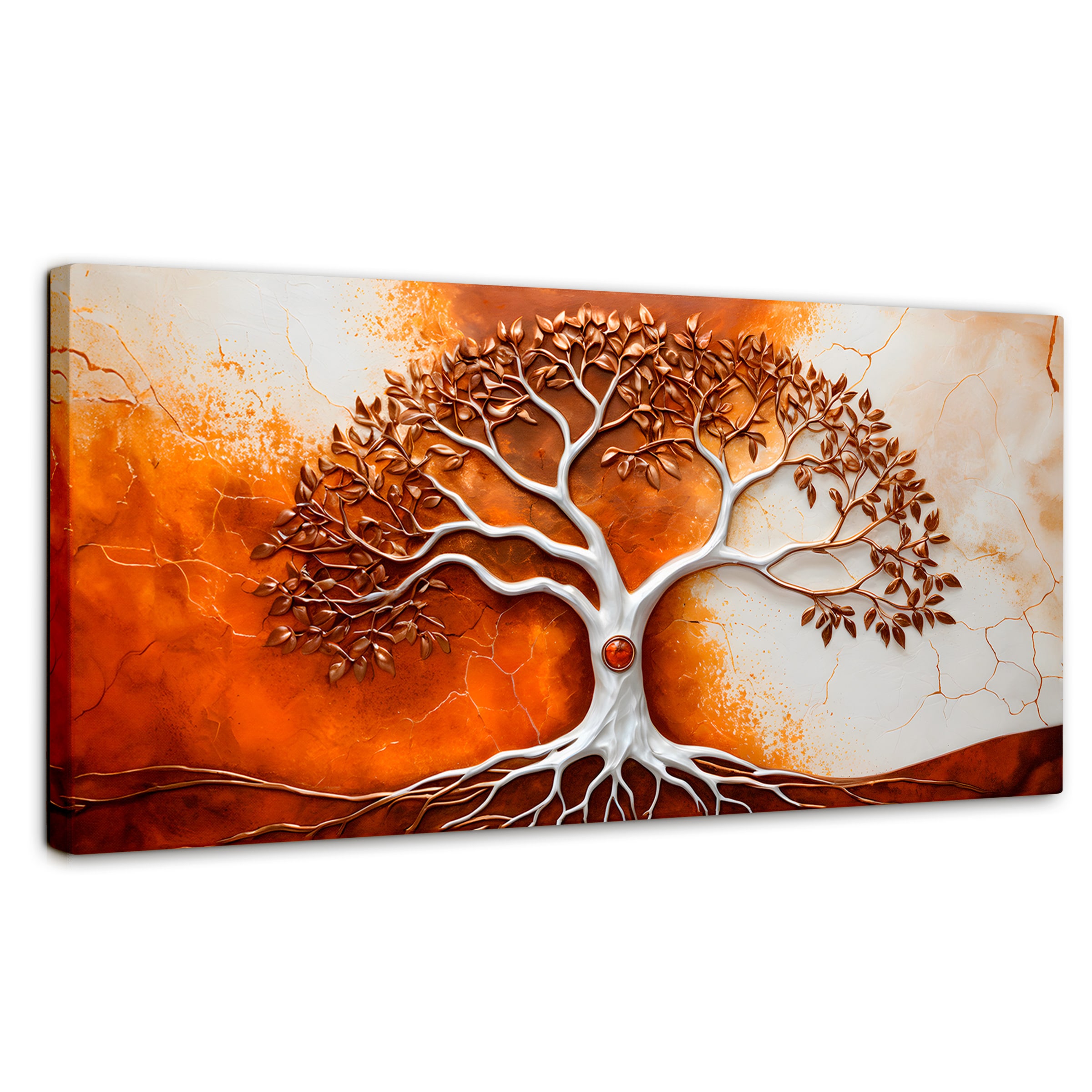 Cuadro Árbol De La Vida Canvas Árbol Vida Tierra 120x60 $1,194