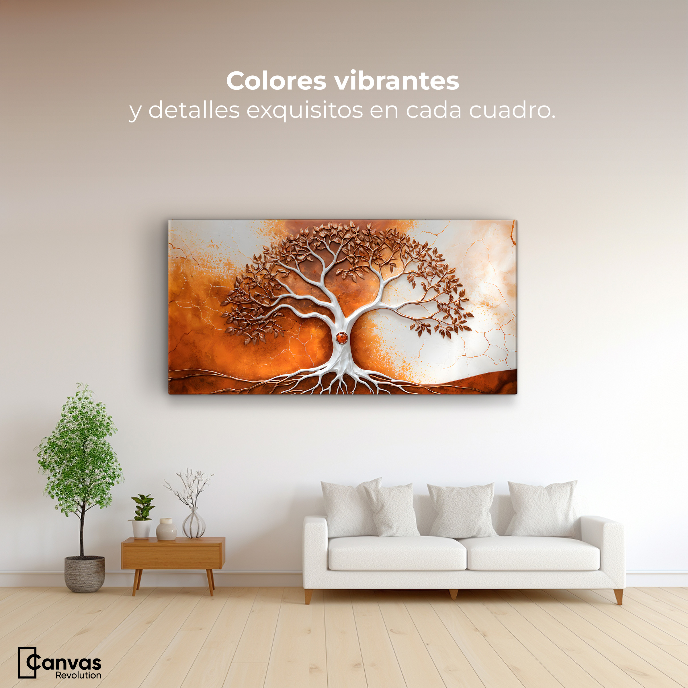 Foto 2 | Cuadro Árbol De La Vida Canvas Árbol Vida Tierra 120x60