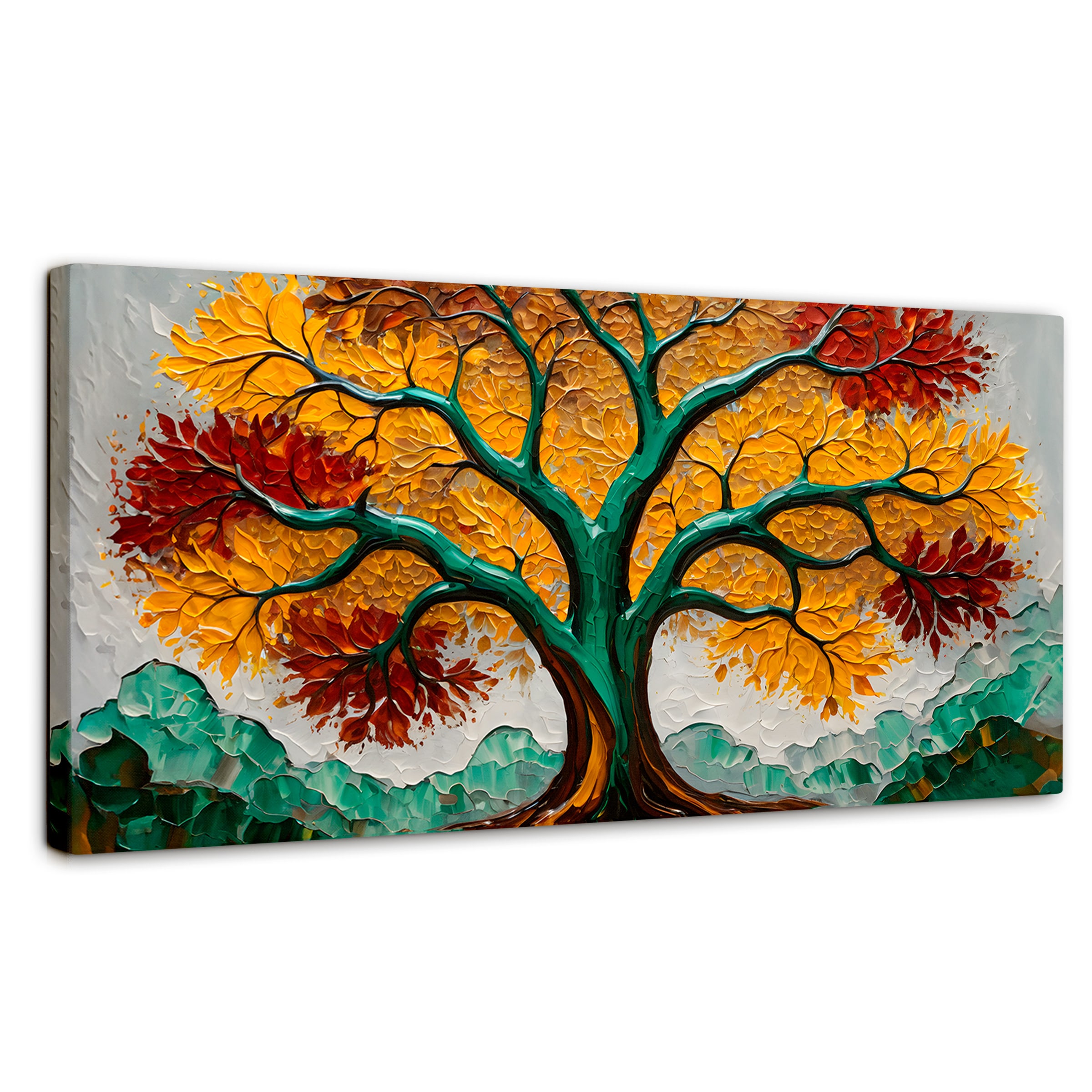 Cuadro Árbol De La Vida Canvas Árbol Vida Amanecer 120x60 $1,194