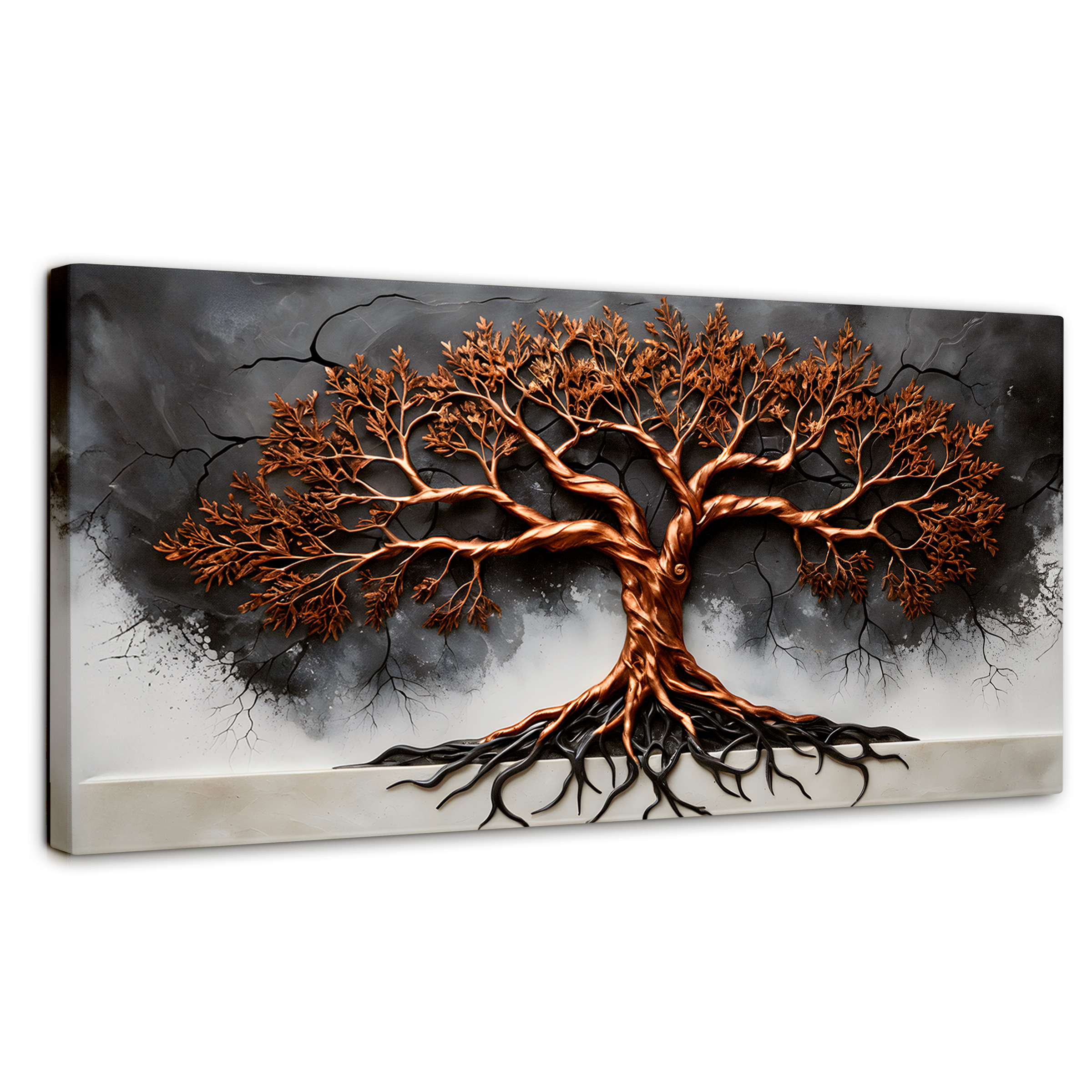 Foto 2 pulgar | Cuadro Árbol De La Vida Canvas Árbol Vida Silencio 120x60