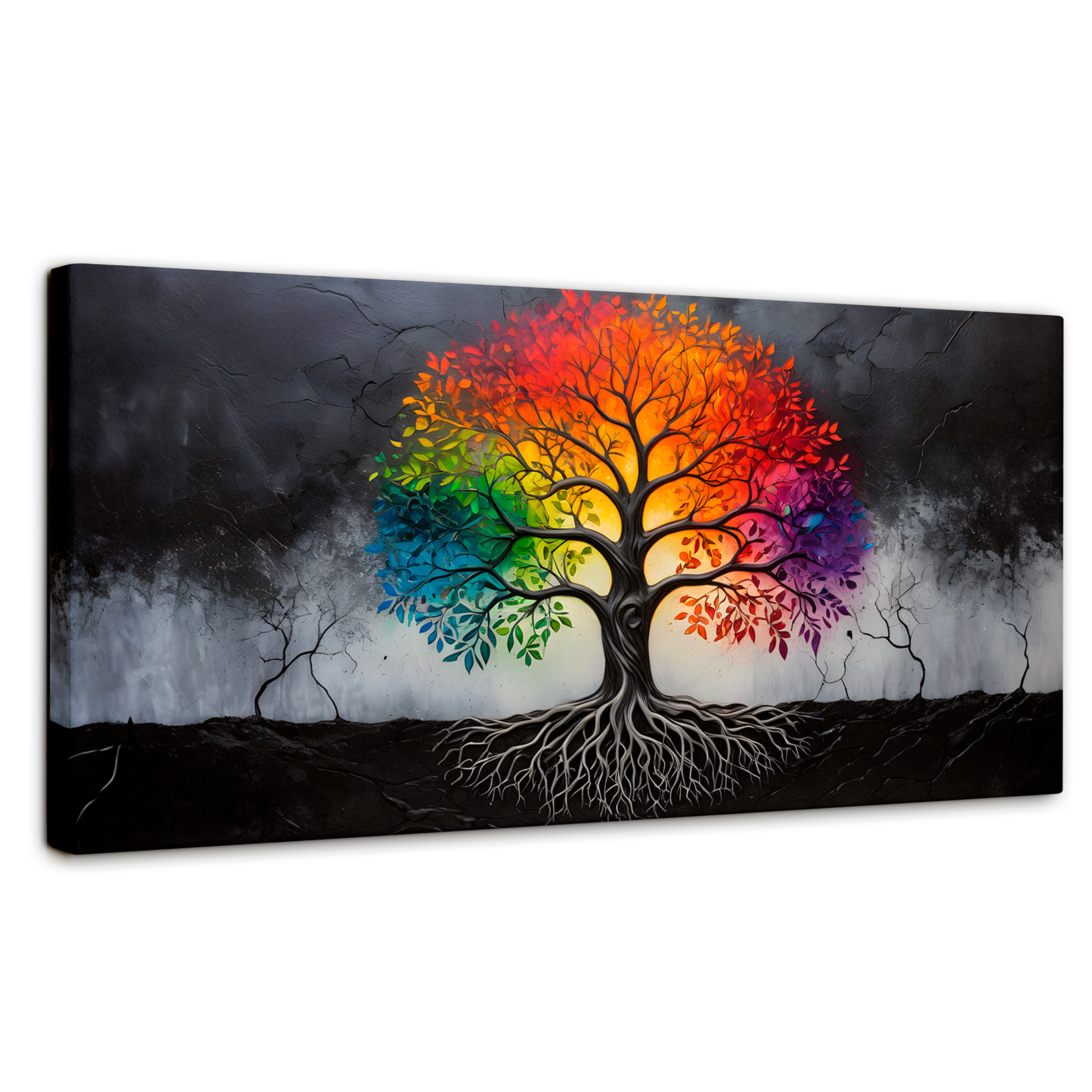 Foto 2 pulgar | Cuadro Árbol De La Vida Canvas Árbol Vida Poder 120x60