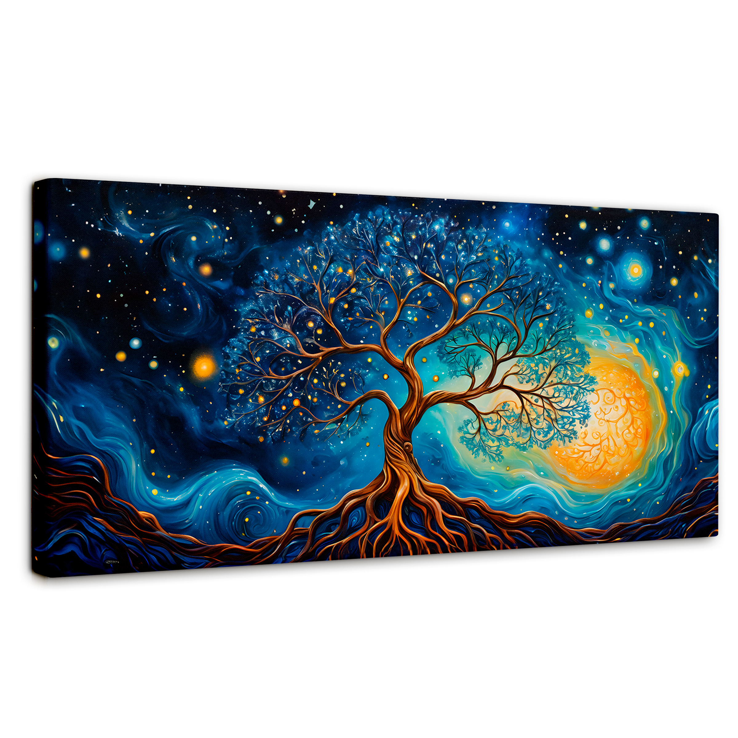 Foto 2 pulgar | Cuadro Árbol De La Vida Canvas Árbol Vida Universo 120x60