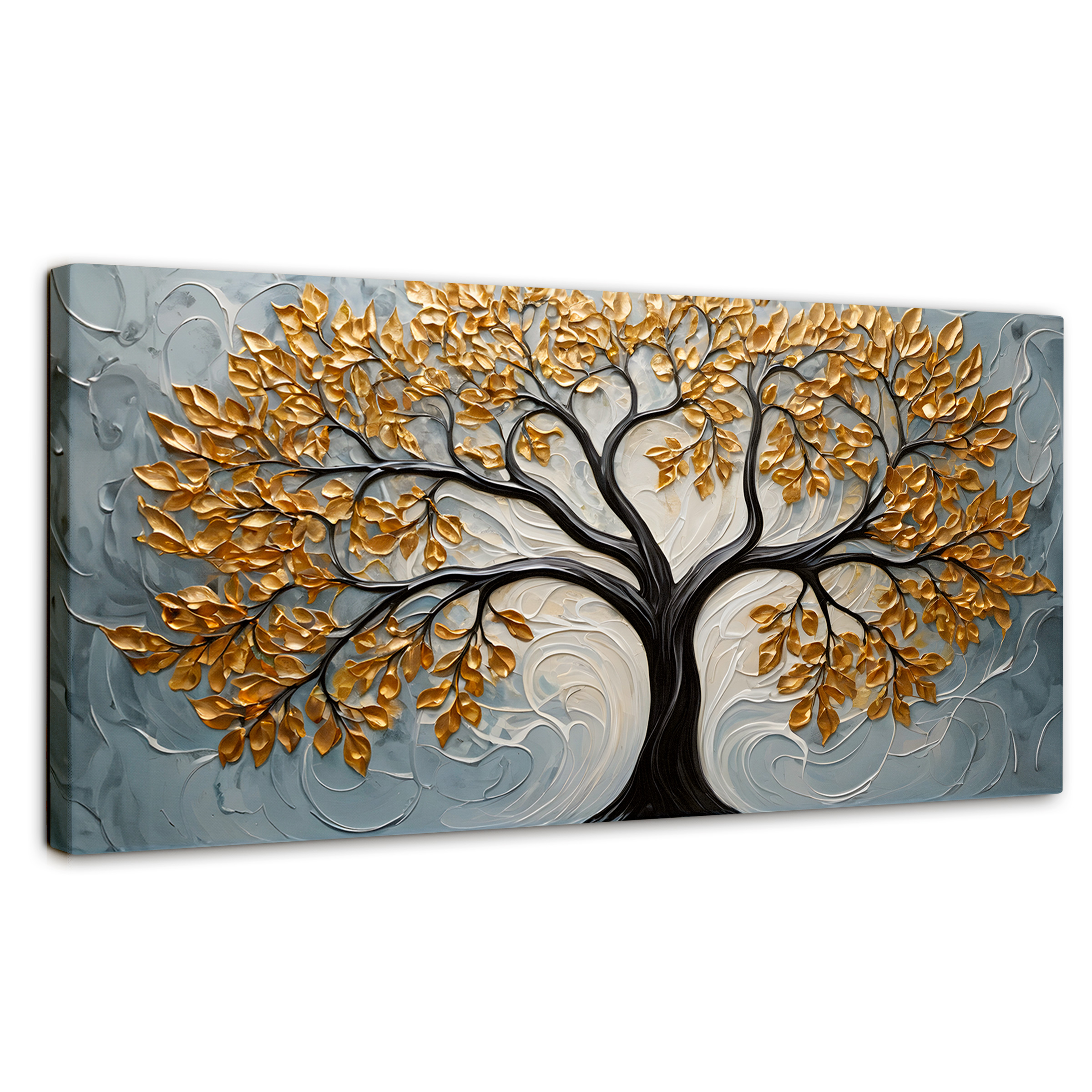 Foto 2 pulgar | Cuadro Árbol De La Vida Canvas Árbol Vida Sombras 120x60