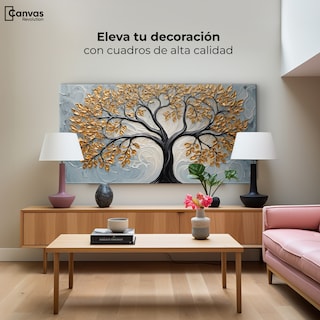 Foto 3 | Cuadro Árbol De La Vida Canvas Árbol Vida Sombras 120x60