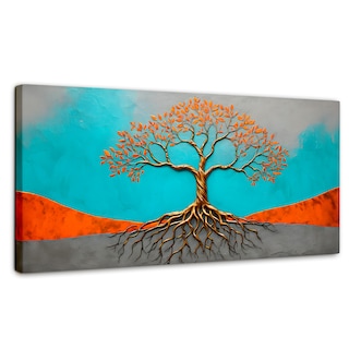 Foto 1 | Cuadro Árbol De La Vida Canvas Árbol Vida Cianita 120x60