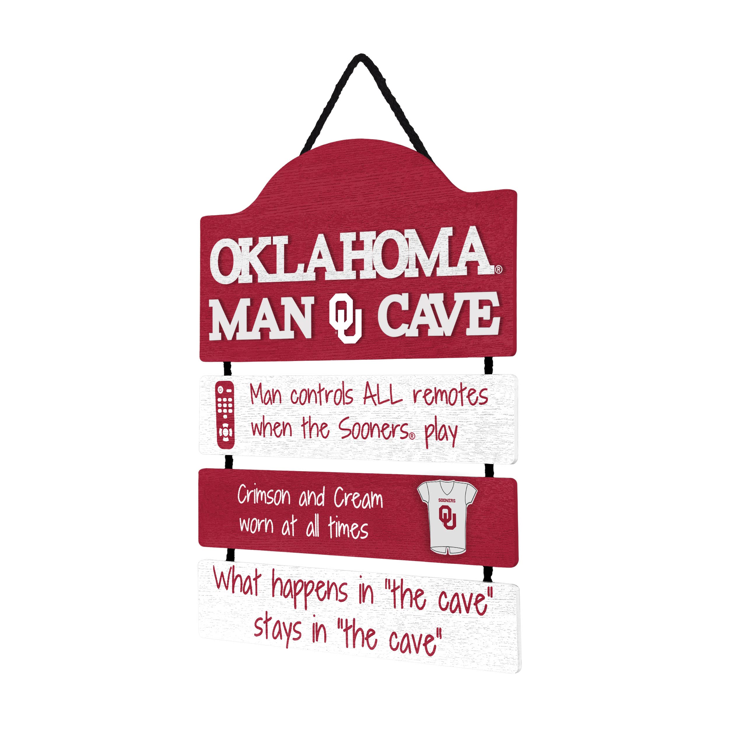 Foto 3 pulgar | Letrero De Pared Foco Oklahoma Sooners Con El Logotipo Del Equipo Mancave De La Ncaa, 35 X 30 Cm - Venta Internacional.